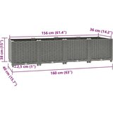  Povišena gredica 160x40x38 cm od polipropilena | shoptok.hr