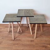 Hanah home set klub stočića 3Shp65, 3 komada, Crna Cene