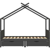  Za dječji krevet s ladicama tamnosivi 90x200 cm borovina | shoptok.hr