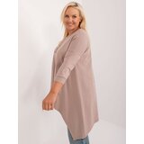 RELEVANCE Tunic-RV-TU-9089.87-dark beige | Shoptok.si