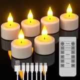 SOULBAY Komplet polnilnih LED čajnih svečk z daljincem in časovnikom Cene