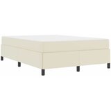  Krevetna konstrukcija s madracem Krema 140 x 190 cm tkanina | shoptok.hr