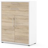 Tvilum Bijela/u prirodnoj boji modularna biblioteka u dekoru hrasta 89x113 cm Prima – | shoptok.hr