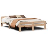 Maison Chic Posteljni okvir - Dvoposteljna postelja - Zakonska postelja brez vzmetnice 160x200 cm trdna borovina-J3288, (21765966) | Shoptok.si