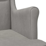  Fotelja Svjetlosiva Baršun | shoptok.hr