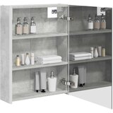  Kupaonski ormar s ogledalom Betonski sivi 53,5 x 15,5 x 70 cm | shoptok.hr