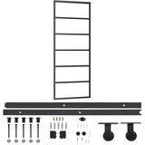  Klizna vrata s priborom ESG staklo i aluminij 76 x 205 cm | shoptok.hr