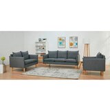 Livetastic 3-SED, temno siva tekstil | Shoptok.si