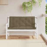  Jastuci za vrtnu klupu 2 kom smeđesivi 120x50x7 cm tkanina | Eponuda.ba