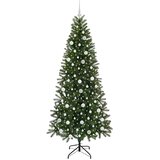 vidaXL Umestno božično drevo med 300 LED Zelena 210 cm PE in PVC | Shoptok.si