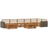  Set vanjskih sofa 8 kom. Prirodna | shoptok.hr