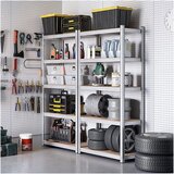Songmics Regal 5 delni, (200 x 120 x 60 cm), srebrn | Shoptok.si