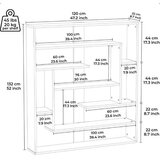 Olimp Sport Polica za knjige SEBASTIAN crna | ePonuda.com