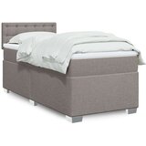 vidaXL Krevet s oprugama i madracem smeđesivi 90x200 cm od tkanine | shoptok.hr
