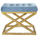 Capraz - Gold, Turquoise GoldTurquoise Pouffe