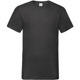 Fruit Of The Loom Czarna koszulka męska Valueweight V-Neck | shoptok.hr