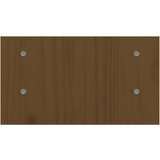  Stojalo za zaslon medeno rjavo 50x27x15 cm trdna boro | Shoptok.si