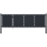 vidaXL vrtna vrata iz jekla 350x100 cm antracitna Cene