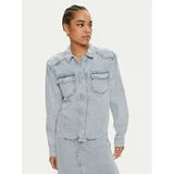 Gestuz Jeans srajca Kaily 10909063 Modra Oversize