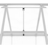  Staklenik s okvirom srebrni 224 x 169 x 202 cm aluminijski | shoptok.hr