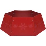 vidaXL Podloga za božićno drvce crvena Ø 68 x 25 cm | shoptok.hr