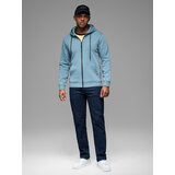 Ombre Unzipped hoodie sweatshirt in streetwear style - light blue | shoptok.hr