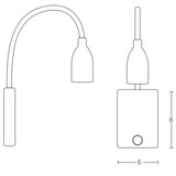  Zambelis H33 - fleksibilna LED lampica LED/3W/230V bela | Eponuda.com