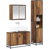  Set namještaja za kupaonicu 3 pcs Staro drvo 90 x 33 x 60 cm | shoptok.hr