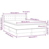  Box spring postelja z vzmetnico roza 140x210 cm žamet, (22011383) | Shoptok.si