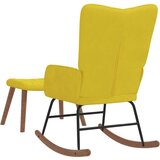 vidaXL Stolica za opuštanje s osloncem za noge boja senfa baršunasta | shoptok.hr
