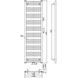 Bruckner kupaonski radijator albrecht 157x60 cm mat crne boje | Eponuda.com
