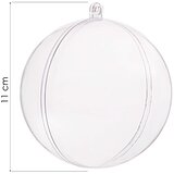  Akrilna božićna kuglica 11 cm | shoptok.hr