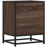 vidaXL Nočna omarica 2 kosa rjavi hrast 40x31x50 cm inž. les in kovina | Shoptok.si