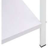 Police za knjige s 4 razine bijele 60 x 27,6 x 124,5 cm drvene | Eponuda.com