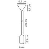 Nordlux visilica na sajli NOTTI 1xE27/40W/230V crne boje | Eponuda.com
