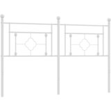 Maison Chic kovinsko posteljno vzglavje - vzglavna omarica - nočna omarica belo 150 cm, (21704583) Cene