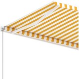  Samostojeća tenda na ručno uvlačenje 600 x 300 cm žuto-bijela | shoptok.hr