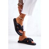 S. BARSKI Women's Fashionable Leather Slippers Black Savirra | Shoptok.si