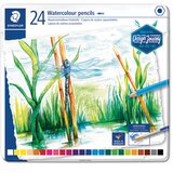  BOJE DRVENE-VODENE 24BOJE METALNA KUTIJA AQUARELL DESIGN JOURNEY STAEDTLER 14610C M24 | Shoptok.si
