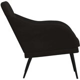  Fotelja crna 63 x 76 x 80 cm baršunasta | shoptok.hr