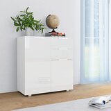  Komoda visoki sjaj bijela 71 x 35 x 80 cm od konstruiranog drva | shoptok.hr
