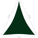  Jedro za zaštitu od sunca od tkanine trokutasto 5x6x6 m tamnozeleno - Tamnozelena 5 x 6 x 6 m 1 | shoptok.hr