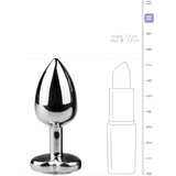 EasyToys - Anal Collection analni čep EasyToys No.2 srček, srebrno/prozoren | Shoptok.si