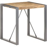  Blagovaonski stol 70 x 70 x 75 cm od masivnog grubog drva manga - Siva 70 x 70 x 75 cm 1 Grubo masivno drvo manga | shoptok.hr