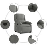 vidaXL Električni naslonjač na podizanje od tkanine tamnosivi | shoptok.hr