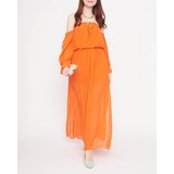 Resti Women's orange maxi Spanish dress - Clothing | Shoptok.si