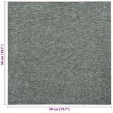  Tepih 20 pcs Zelena 50 x 50 cm 100% Polipropilen - Zelena | shoptok.hr
