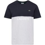 Lacoste Majica mornarska / pegasto siva / zelena / bela | Shoptok.si