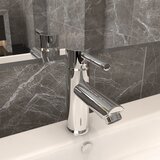 vidaXL Kopalniška armatura za umivalnik krom 130x176 mm Cene