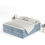 Maison de Rêve Modra boxspring postelja s prostorom za shranjevanje/brez vzglavja 200x200 cm Juniper – | Shoptok.si